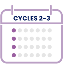 During cycles 2‐3, EPKINLY is administered  weekly.