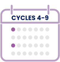 During cycles 4‐9, EPKINLY is administered  every 2 weeks.