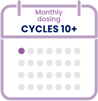 During cycles 10+, EPKINLY is administered  every 4 weeks.