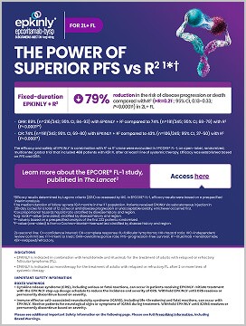 Download the EPKINLY (epcoritamab-bysp) plus R2 Lancet Publication Flashcard.